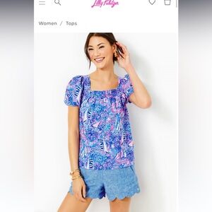 - Lillly Pulitzer Keating Short Sleeve